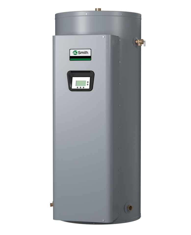 A.O. Smith DVE-80 80 Gallon 6 kW 208V 1 Phase 3-Element Commercial Electric Water Heater